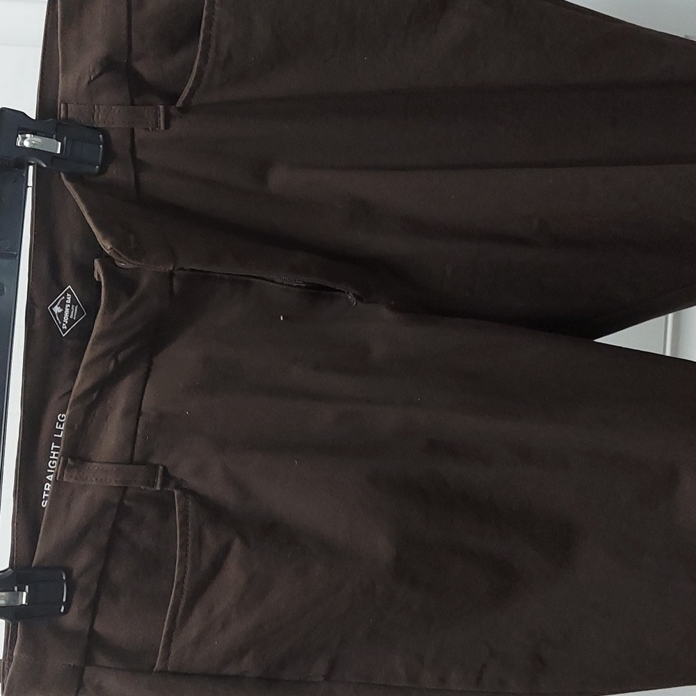 Straight leg brown pants